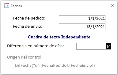 Fecha-días-transcurrido