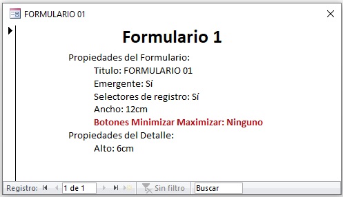 Oculta los botones Maximizar y Minimizar