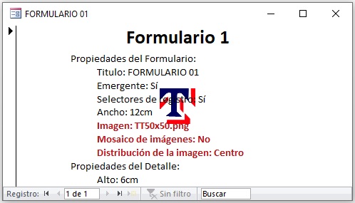 Imagen en el centro