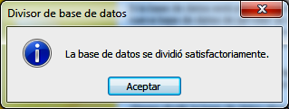 Divisor de base de datos
