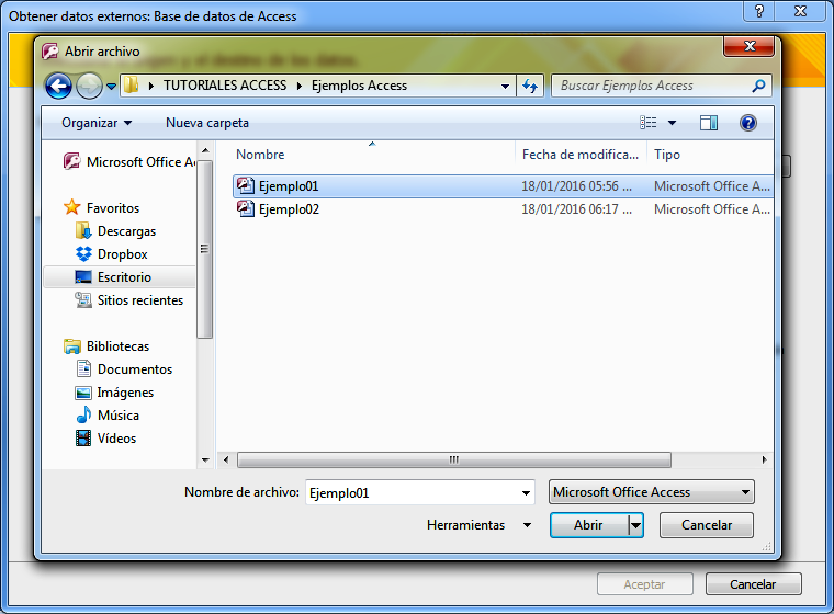Abrir archivos