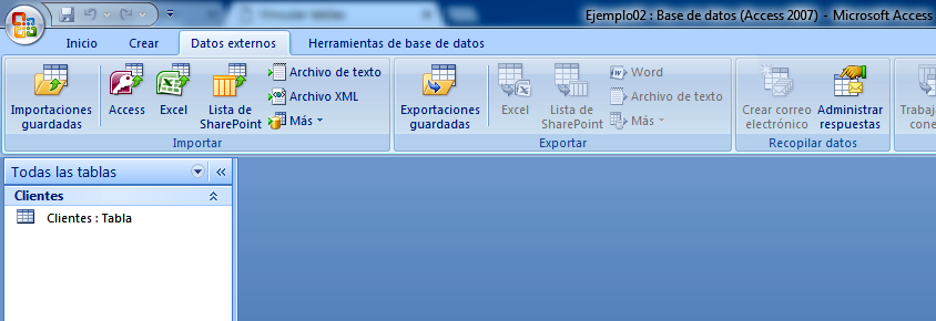 Tabla Clientes