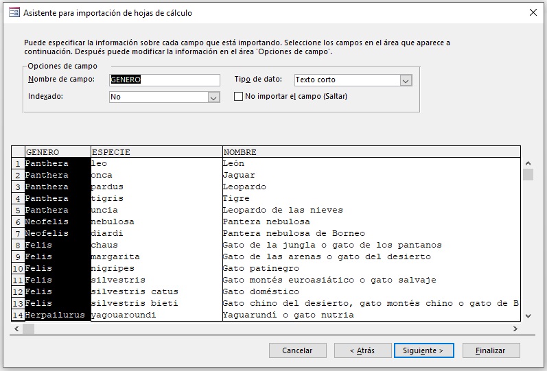 (Modificar información)