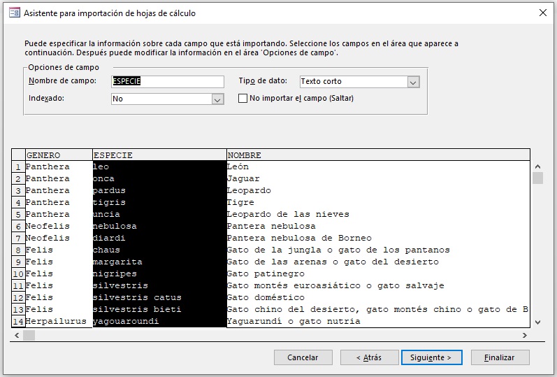 (Modificar información)