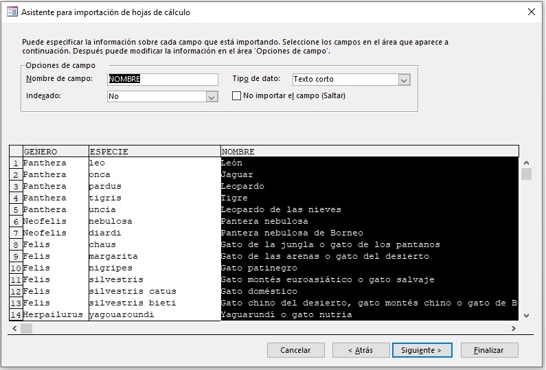 (Modificar información)