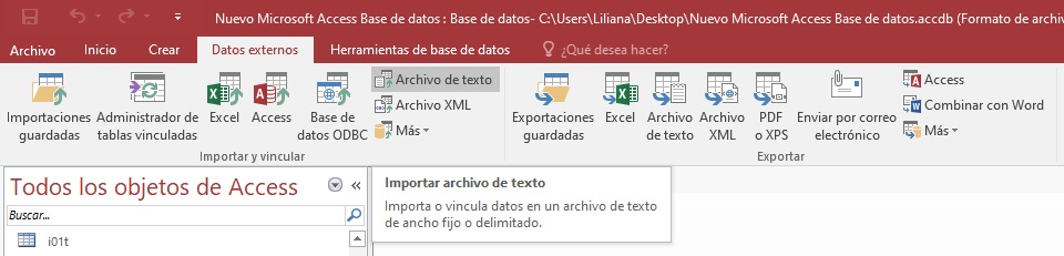 (Importar txt)