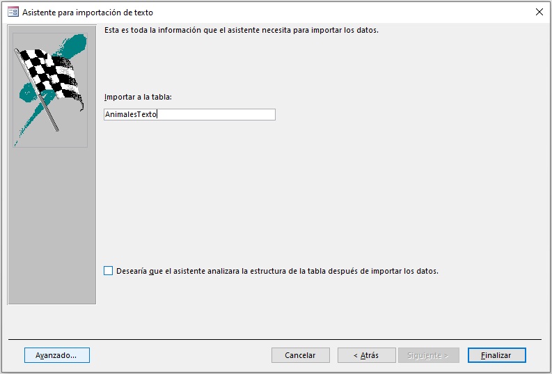 (Nombre tabla)