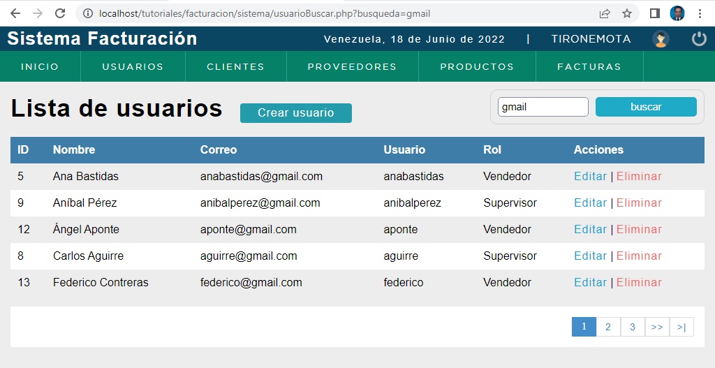 Paginar Buscador