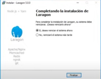 [Completada la instalación]