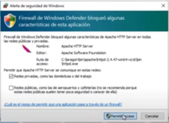 [Permitir Acceso]